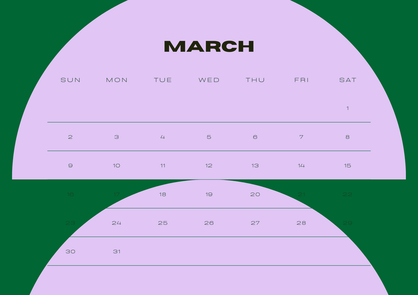 2025 Calendar